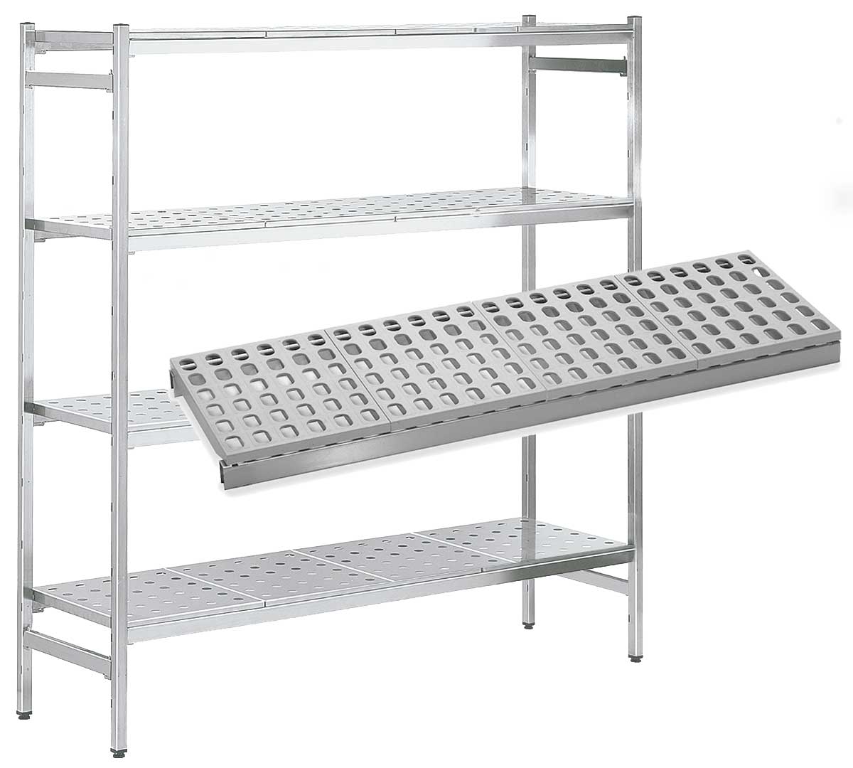 Estantería de Pie Inoxidable Angulares altura 1800 KIT02121 Distform