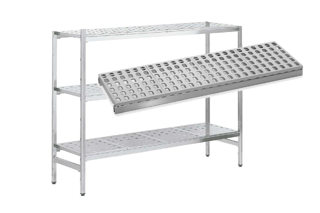 Estantería de Pie Inoxidable Angulares altura 1800 KIT02015 Distform