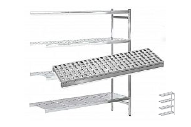 Estantería de Pie Inoxidable Angulares altura 1800 KIT02259 Distform