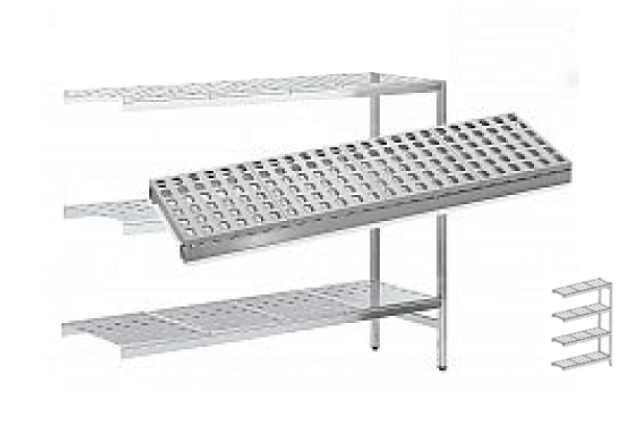 Estantería de Pie Inoxidable Angulares altura 1800 KIT02239 Distform
