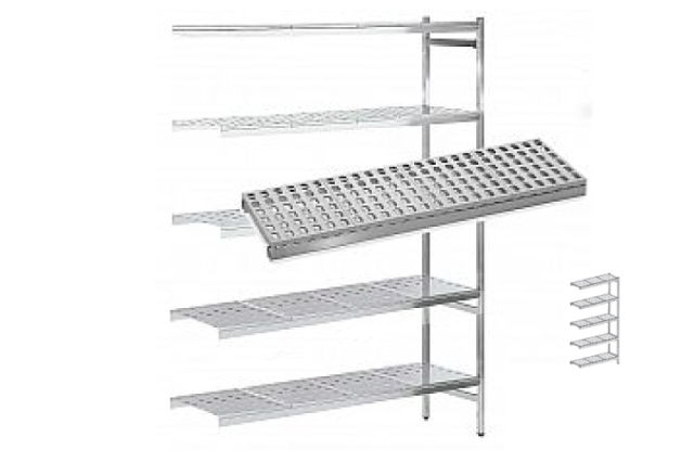 Estantería de Pie Inoxidable Angulares altura 1800 KIT02162 Distform