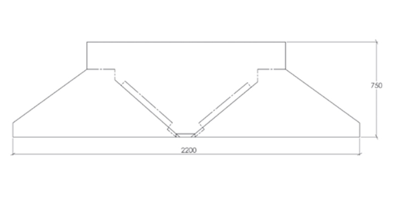 Campana Central Serie Industrial CIC00400 Distform - Imagen 2