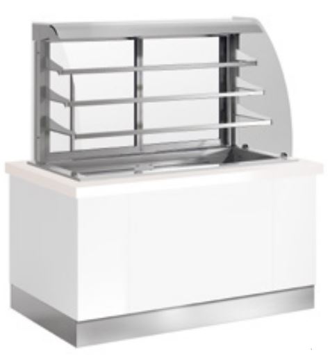 Buffet Vitrina Refrigerada 3 Niveles Cuba Fría Ventilada JV1CCGN3 Distform