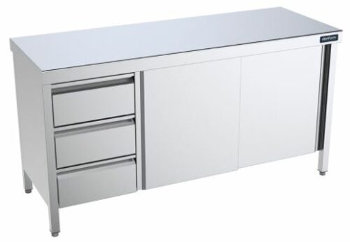 Mesas De Trabajo Central Con Puertas Y Cajones Gama 600 FCPBI624 Distform