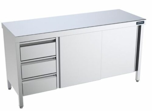Mesas De Trabajo Central Con Puertas Y Cajones Gama 700 FCPBI718 Distform