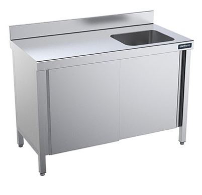 Mesas de Trabajo Con Cubeta Derecha Y Puertas Gama 600 FPCD6016 Distform