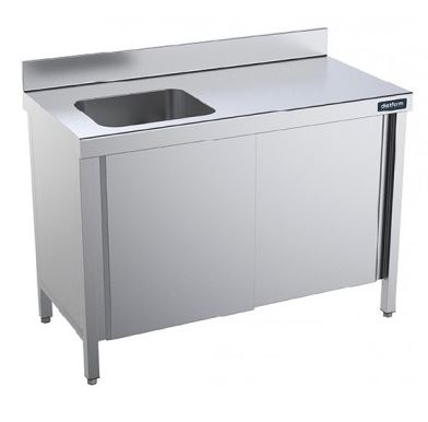 Mesas de Trabajo Con Cubeta Izquierda Y Puertas Gama 600 FPCI6026 Distform
