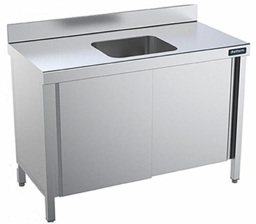 Mesas de Trabajo Con Cubeta Central Y Puertas Gama 600 FPCC6018 Distform