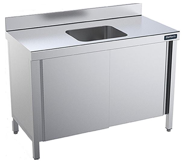 Mesas de Trabajo Con Cubeta Central Y Puertas Gama 600 FPCC6018 Distform