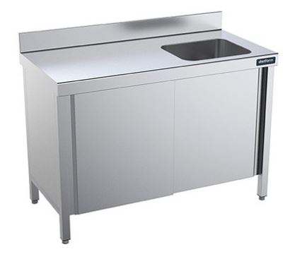 Mesas de Trabajo Con Cubeta Derecha Y Puertas Gama 700 FPCD7024 Distform