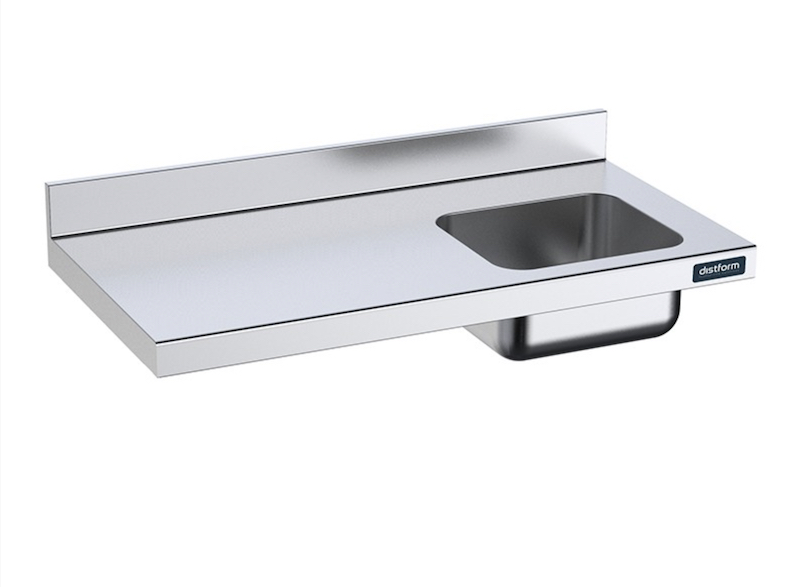Encimera Mural con Cubeta Derecha Gama 700 FEC1607D Distform