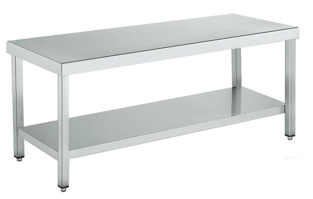 Mesas De Trabajo Central Con 1 Estante Altura 600 Gama 700 FC167280 Distform