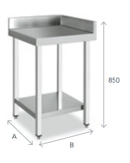 Mesa Angular Con 1 Estante FMA60700 Distform