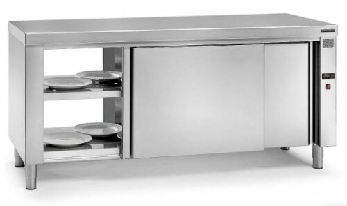 Mesa Central Caliente Con Pasante Gama 600 Con Encimera F0440105 Distform