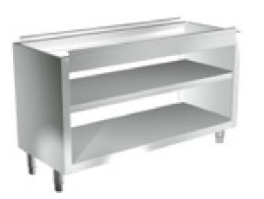 Mueble Con Estantes Pasantes Sin Encimera Gama 700 F0080080 Distform