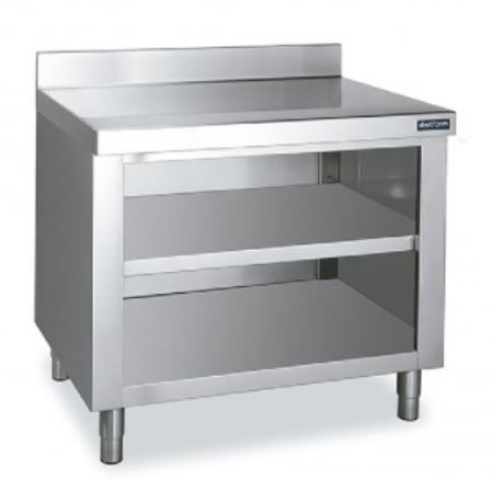 Mueble Con Estantes Pasantes Con Encimera Mural Gama 600 F0070121 Distform