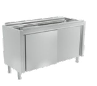 Mueble Con Puertas Correderas Para Encimeras Con Cubeta Gama 600 FCU80003 Distform