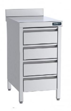 Mueble Con 4 Cajones Con Encimera Mural Gama 700 F0078124 Distform