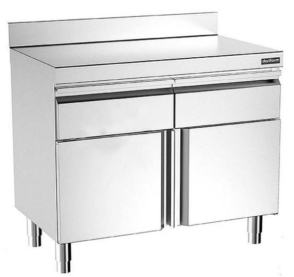 Mueble Con Cajones Y Puertas Batientes Con Encimera Mural Gama 700 F0078107 Distform