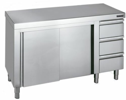 Mueble Con Cajones Derecha Y Puertas Correderas Con Encimera Central Gama 600 F0071005 Distform