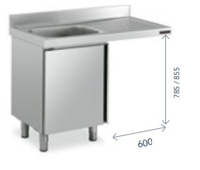 Muebles Fregaderos Con Puertas Correderas Y Espacio Para Lavavajillas Gama 700 FP9187LD Distform