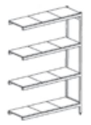 Estantería De Pie Inoxidable Angular Fondo 400 Altura 1800 De 5 Niveles KIT02546 Distform