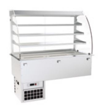 Vitrina Refrigerada Central De 3 Niveles Con Cuba Fría Ventilada VCC004GN Distform