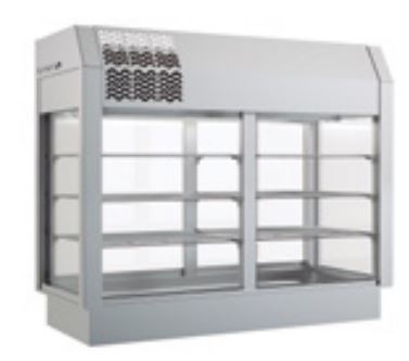Vitrina Refrigerada De 3 Niveles Con Puertas Abatibles Con Cuba Aislada 6 GN S1001013 Distform