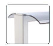 Cristal Para Soportes Curvo 2 Caras 2 GN FCRC12GN Distform - Imagen 2