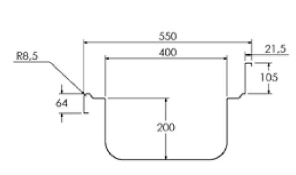 Fregadero Gama 550 Con Bastidor Y Estante FBIE5140 Distform - Imagen 2