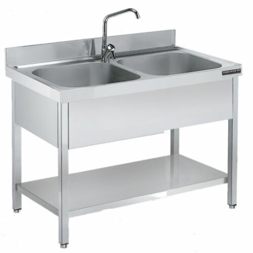 Fregadero Gama 600 Con Bastidor Y Estante FB2E6100 Distform