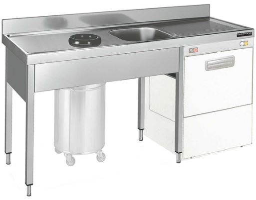 Fregadero Gama 600 Con Bastidor, Espacio Para Lavavajillas, Cubeta Y Aro Desbarazado FBADL618 Distform