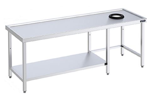 Mesa Con Aro Desbarazado Y Estante Parcial F05E1870 Distform