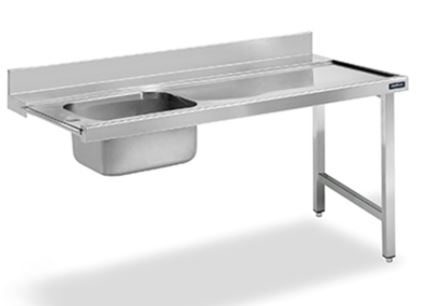 Mesa De Prelavado Cubeta Izquierda Sin Estante FPMSC07I Distform