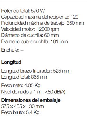 Triturador XM-52 Sammic - Imagen 3