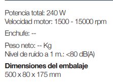 Bloque Motor MM-10V Sammic - Imagen 2