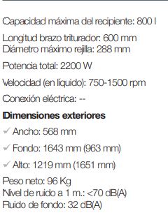 Turbo Triturador TRX-22 Sammic - Imagen 3