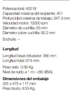 Triturador XM-32 Sammic - Imagen 3