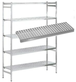 Estantería de Pie Inoxidable Lineal altura 1800 KIT00195 Distform
