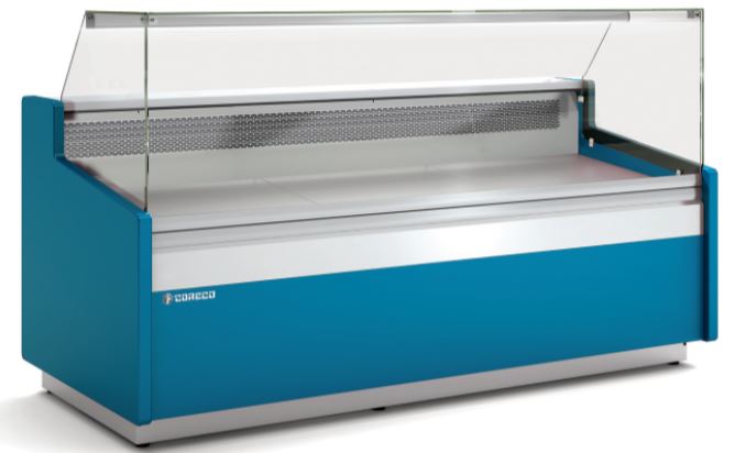 Vitrina Expositora Modular Serie 10 Delicatessen Con Reserva CVE-10-10-RC-TF Coreco