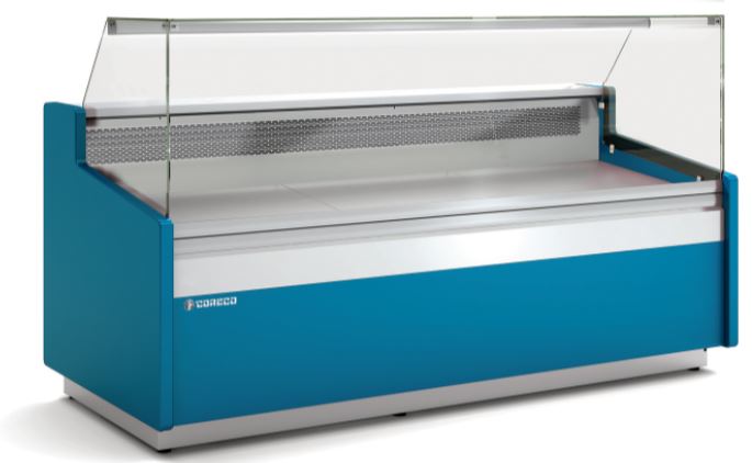 Vitrina Expositora Modular Serie 10 Delicatessen Con Reserva CVES-10-15-RC-TF Coreco