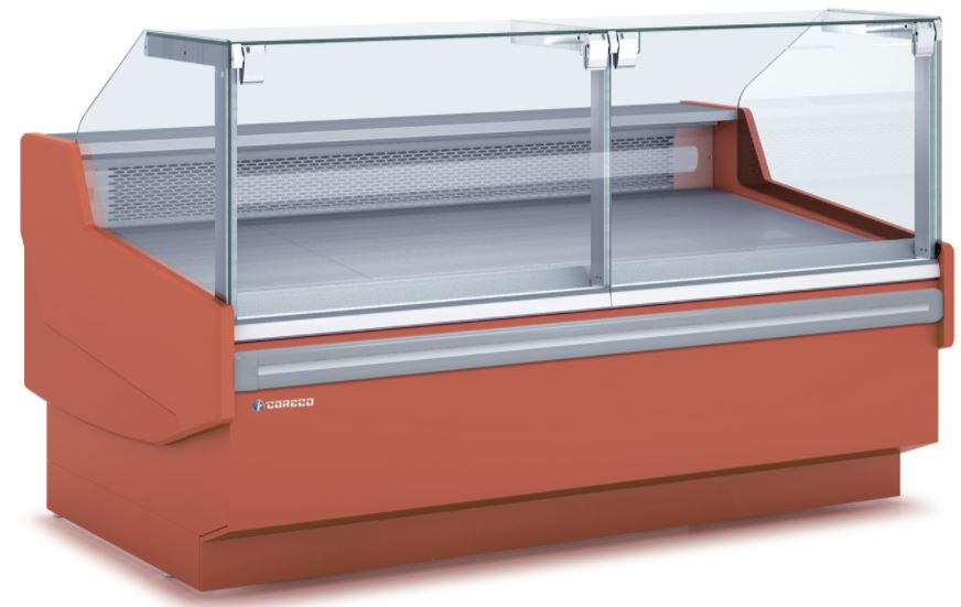 Vitrina Expositora Modular Serie 12 Cristal Elevable, Con y Sin Reserva CVES-12-13-RR-TF Coreco