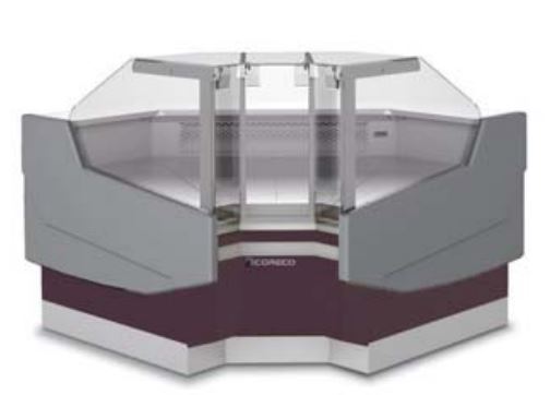 Vitrina Expositora Modular Serie 12 Cristal Elevable CVES-12-AN90-RR Coreco
