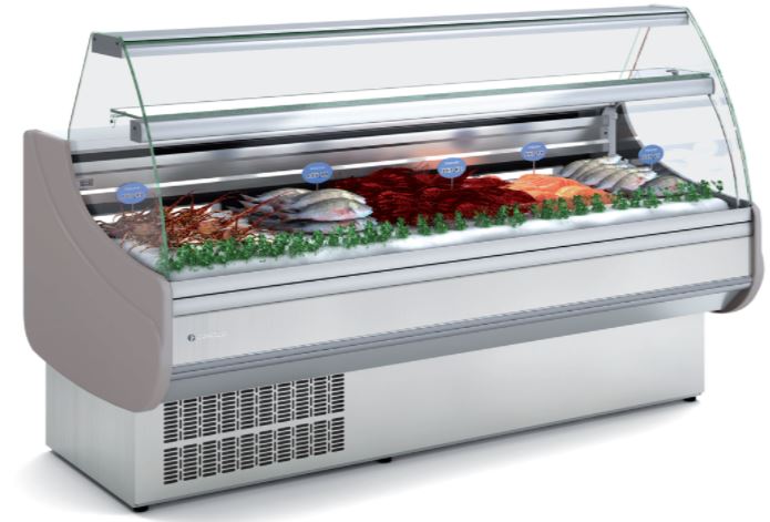 Vitrina Expositora Modular Serie 9 Con Reserva Evaporador Estático o Ventilado CVE-9-13-CC Coreco