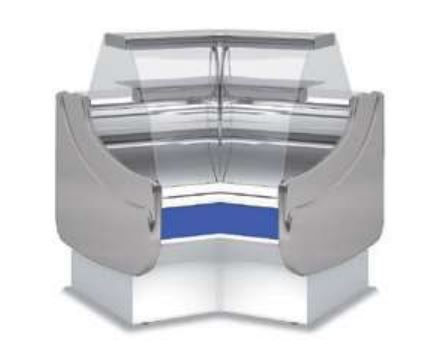 Vitrina Expositora Modular Serie 9 Con y Sin Reserva CVES-9N-AN45-R Coreco