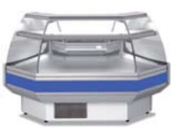 Vitrina Expositora Modular Serie 9 Delicatessen con Reserva CVE-9-AP90-RC Coreco