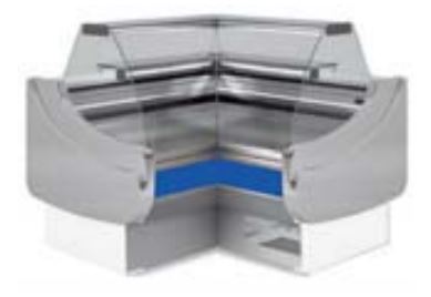 Vitrina Expositora Modular Serie 9 Delicatessen con Reserva CVE-9-RN90-RC Coreco