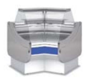 Vitrina Expositora Modular Serie 9 Delicatessen con Reserva CVE-9N-RN45-RC Coreco