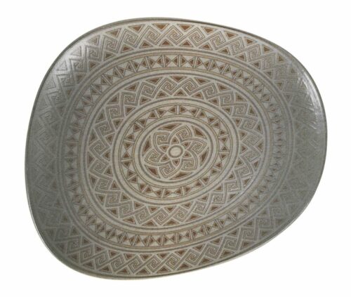 Plato Llano Tango Damasquino 33X27Cm Bonna