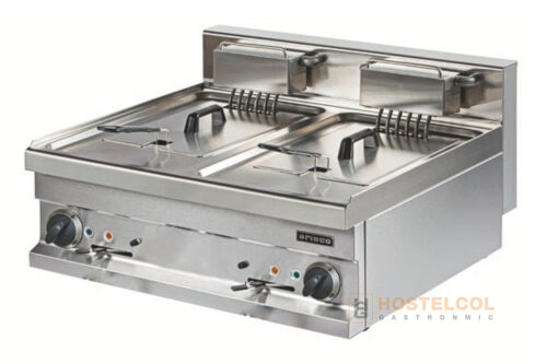 Freidora Eléctrica Doble 11+11 Litros con Grifo EF721-S HX700 Arisco